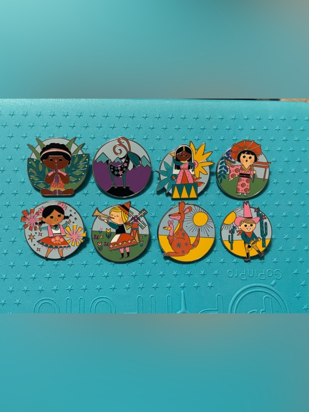 Disney 2024 Hello It's A Small World Mystery Complete Trading Pin Set Of 8